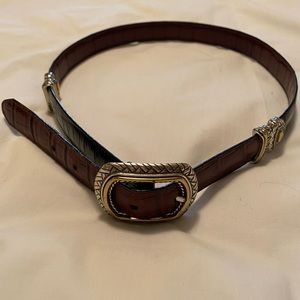 Brighton Black and Brown Leather Belt ML 32